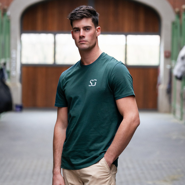 T-shirt homme vert