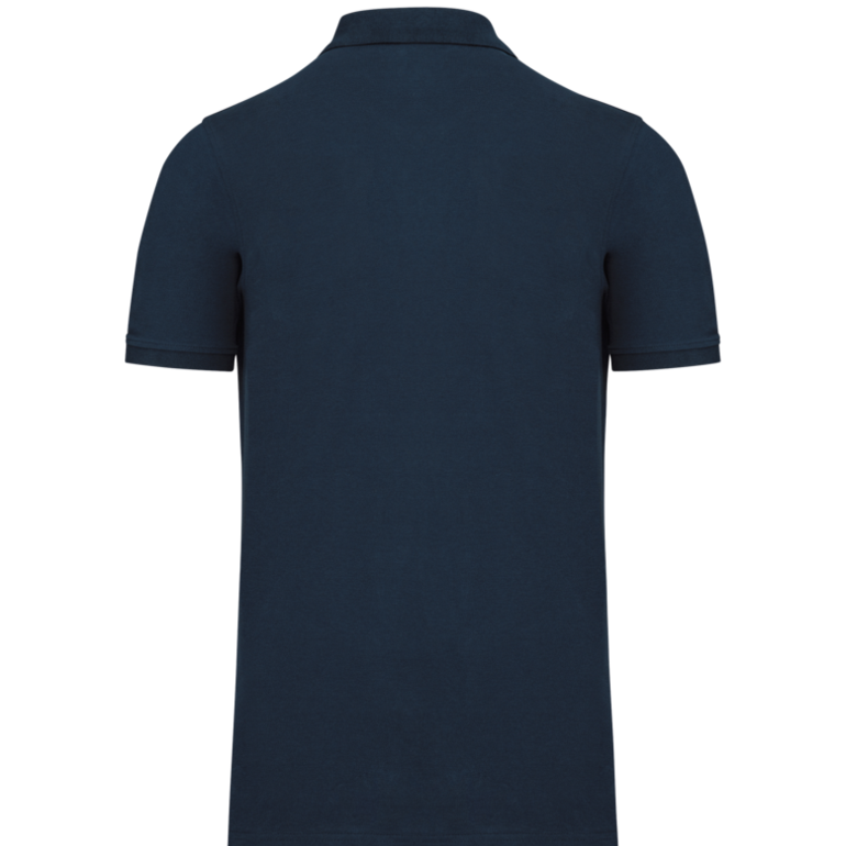 Polo piqué homme bleu