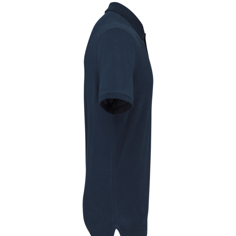 Polo piqué homme bleu
